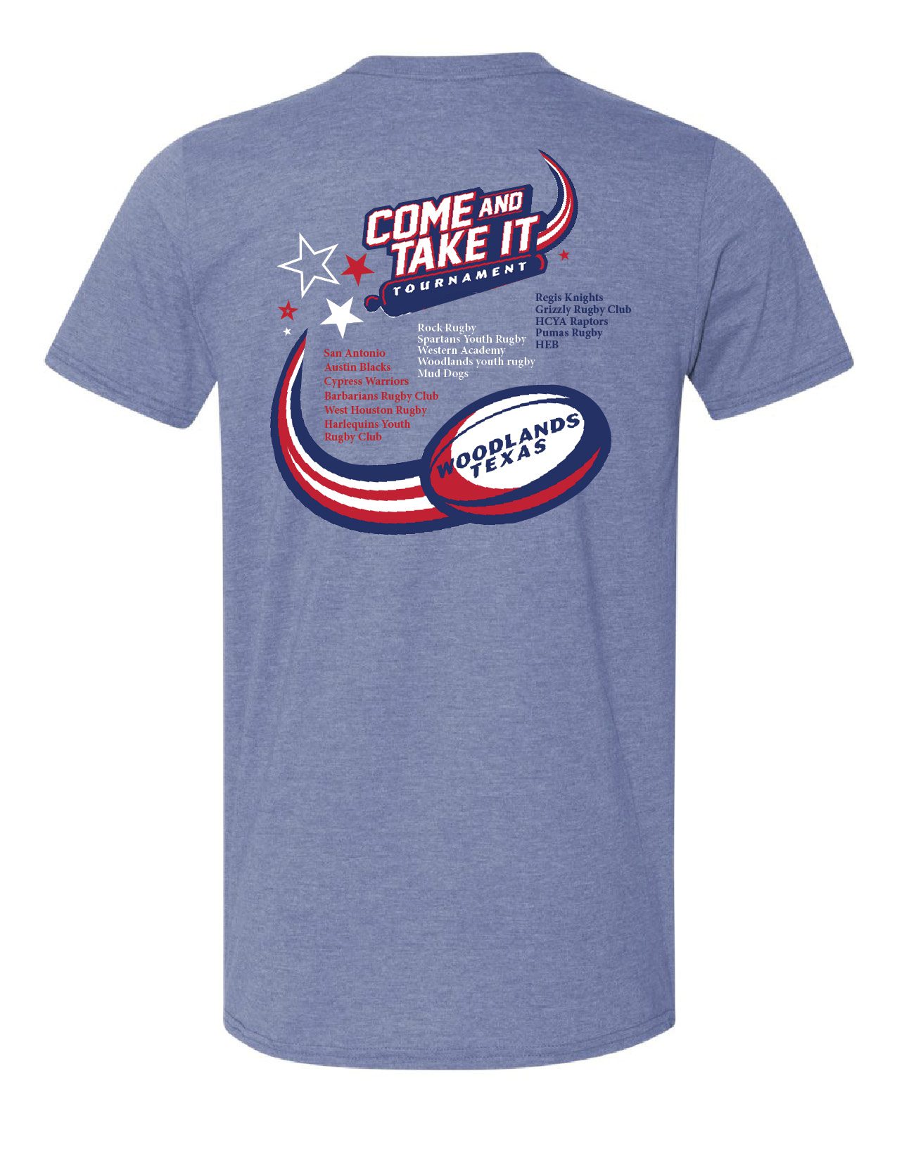 Rugby Tournament - Heather Indigo - Short Sleeve - Image 2