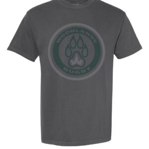 Woodlands Rugby - Black - Short Sleeve - Round Paw
