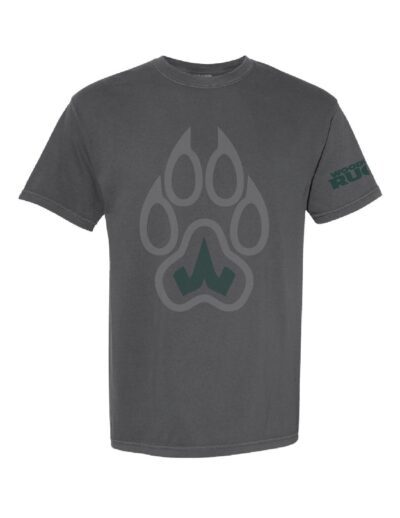 Woodlands Rugby - Black - Short Sleeve - Large Paw - 2 color