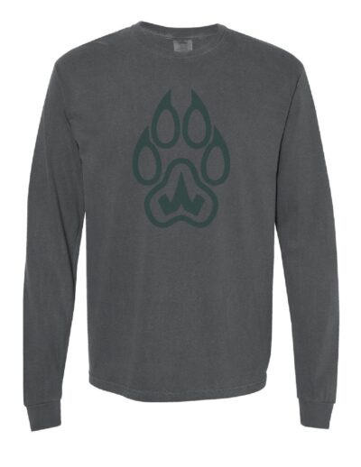 Woodlands Rugby - Green or Black - Long Sleeve - Large Paw